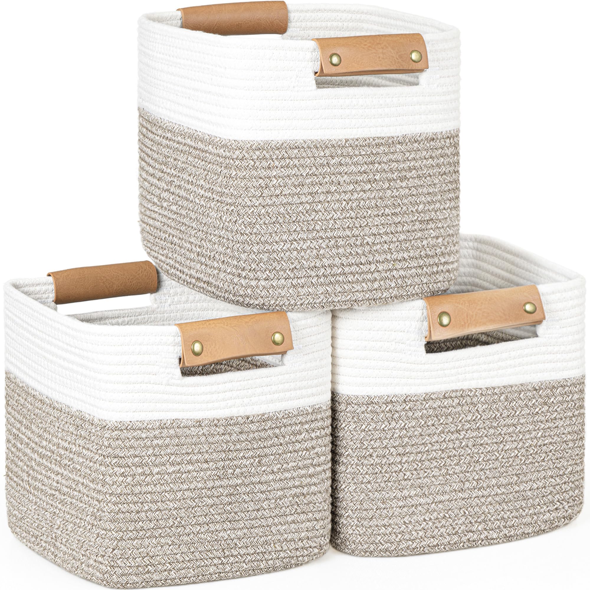 Amazon.com: danpinera 11 Inch Storage Baskets, Woven Baskets for